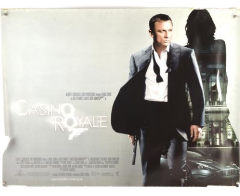 James Bond - Three Daniel Craig posters, Casino Royale and Quantum of Solace British Quads, 30 x 40 inches and a Skyfall One 