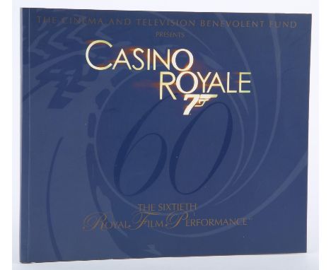 James Bond 007 Casino Royale (2006) World Royal Premiere BrochureBrochure for the premier at the Royal Albert Hall in London,