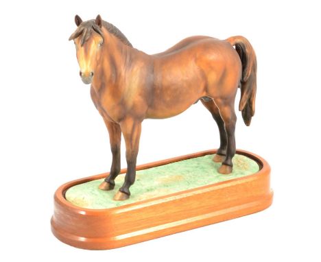 Royal Worcester, Pony Stallion, a rare limited edition figurine by Doris Lindner, No. 14 (believed of 50), facsimile backstam