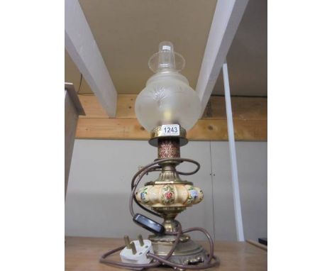 A vintage table lamp.
