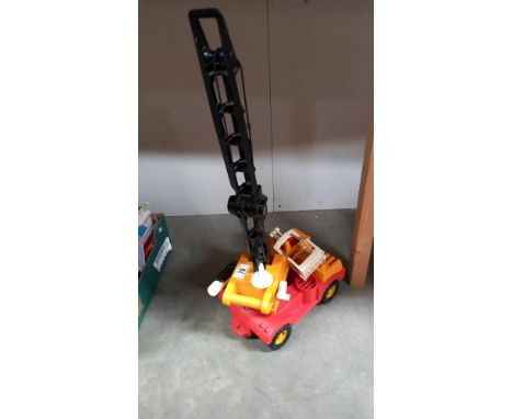 A large vintage Fisher Price crane lorry COLLECT ONLY