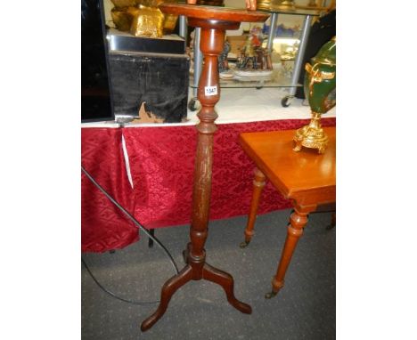 A mahogany tripod pot stand. COLLECT ONLY.