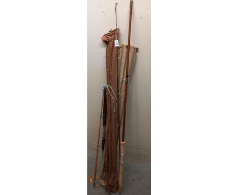 A vintage East Anglian &amp; Co Qualtrack fishing rod &amp; others COLLECT ONLY