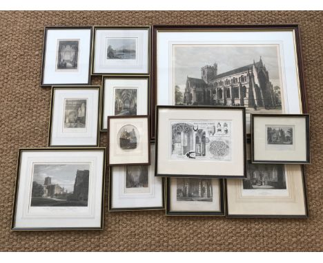 (19th Century) Sundry engravings of and pertaining to Carlisle Cathedral, including Carlisle Cathedral after Thomas Hearne (1