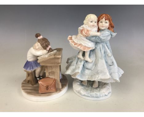 Two Royal Worcester figurines; Love and Forty Winks