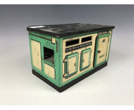 A vintage Mettoy 'Playthings' tinplate toy kitchen range