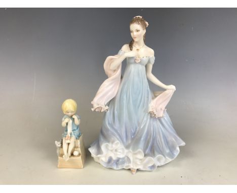 Two Royal Worcester figurines; With All My Love and Katie