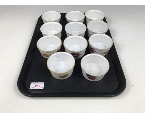 Eleven Royal Worcester Evesham ramekins