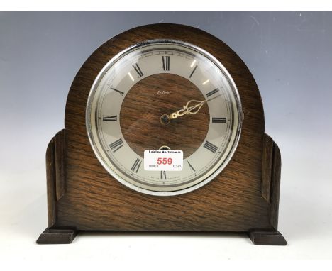 An Enfield oak mantel clock