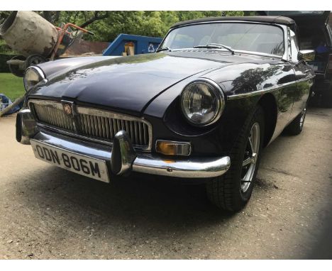 A 1973 MGB Roadster, Manual + O/DReg No. ODN806MChassis No. G23N-083567Engine No. TBAThis Black Tulip MGB Roadster was first 