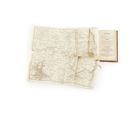 NEWCASTLE-UPON-TYNE, 2 VOLUMES COMPRISINGTHE PICTURE OF NEWCASTLE UPON TYNE Newcastle upon Tyne: R. Akenhead, 1812. 8vo, fold