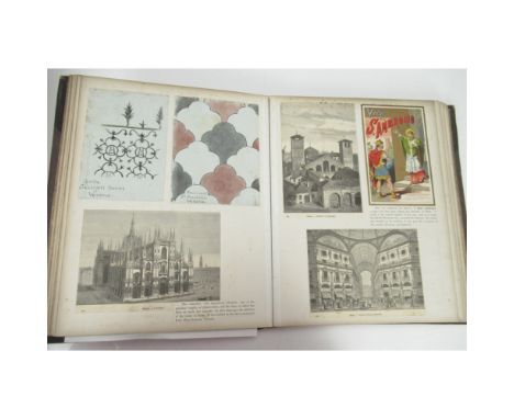 PONSONBY FAMILY OF HAILE HALL, CUMBRIA5 SCRAPBOOKS, including drawings of Kent House. East Cowes, Amiens; telegram from Queen