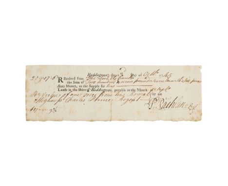 MACLACHLAN, LACHLAN (1698-1746), CLAN CHIEF - PRINCE CHARLES EDWARD STUART, THE YOUNG PRETENDER (1720-1788)PRINTED AND MANUSC