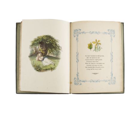 THE WILD FLOWERS OF THE ALPHABETA POEM FOR CHILDREN London: Ackermann and Co., 1858. 4to, hand-coloured frontispiece and 7 ha