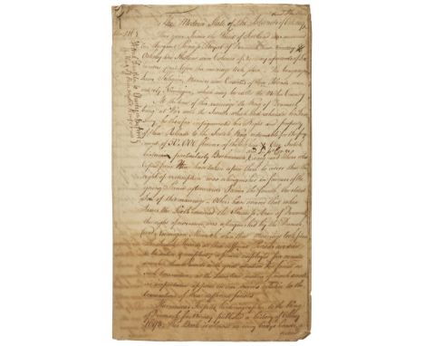 ORKNEY &amp; SHETLANDTHE MODERN STATE OF THE ISLANDS OF ORKNEY AND SHETLAND a 22 page manuscript detailing the history of Ork