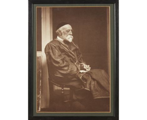 ACLAND, SARAH ANGELINAPORTRAIT OF JOHN RUSKIN AT BRANTWOOD dated August 1st 1893, albumen print, 150 x 110mm; [AND] albumen p