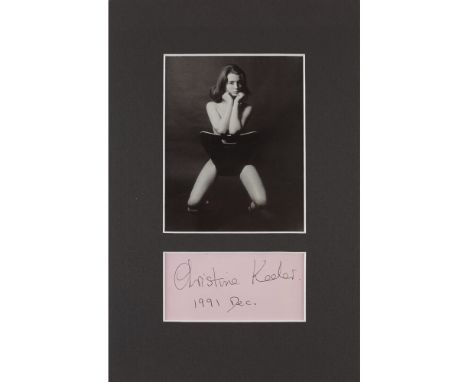 KEELER, CHRISTINE AND JOHN PROFUMOA COLLECTION, COMPRISING PHOTOGRAPH OF PROFUMO AND TYPED LETTER signed, War Office headed p