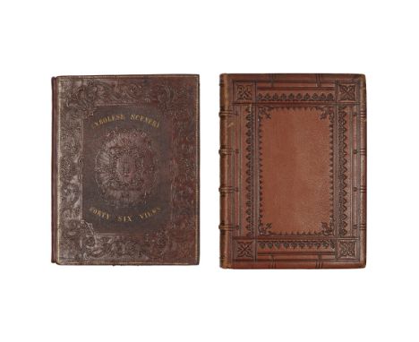 TWO 19TH CENTURY EMBOSSED AND STAMPED BINDINGSCOMPRISING ALLOM, T. Forty-Six Views of Tyrolese Scenery... London: Black and A