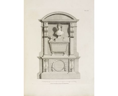 I. &amp; J. TAYLOR, PUBLISHERSDESIGNS FOR MONUMENTS INCLUDING GRAVE STONES London, [c.1791] 4to, 40 engraved plates including