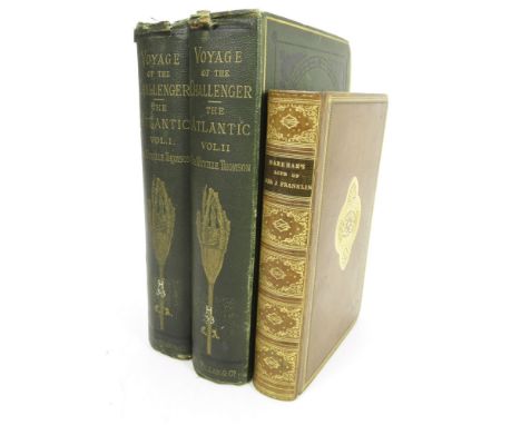 WYVILLE THOMSON, SIR CHARLESTHE VOYAGE OF THE 'CHALLENGER'... London: Macmillan, 1877. 2 volumes, first edition, portrait, 43