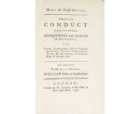 PAMPHLETS RELATING TO SCOTLAND,A COLLECTION OF 15 ITEMS, COMPRISING 1) Mercy the Truest Heroism: Display'd in the Conduct of 