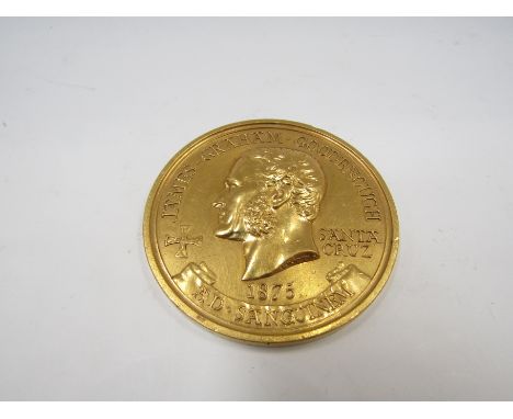 Goodenough Medal - Gunnery School, James Graham Goodenough (1830-1875) Santa Cruz memorial prize medal, designed by Leonard C