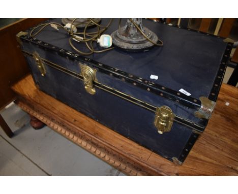 A vintage travel trunk