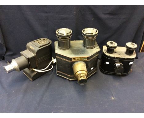 An early 20th Century Mirroscope Model 1912, patent no: #13081-1910 together with another smaller vintage tinplate Mirroscope
