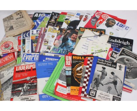  Assorted football programs comprising of Jack Stamps Testimonial 12th Oct. 1970; Burley vs Derby County 4th January 1969; Hu
