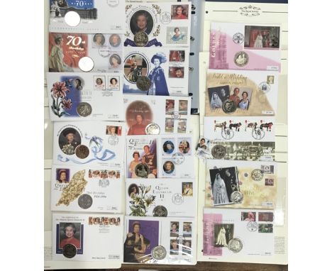 Collection of Royal Mint/Mail Coin First Day Covers Commemorating The Golden Wedding Anniversary of Queen Elizabeth II and  P