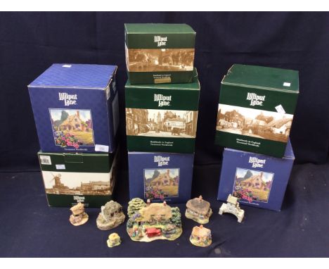 Seven boxed Lilliput Cottages comprising; Shades of Summer; Star Inn; First Noel; Summer Days; Great Equatorial; Frosty Morni