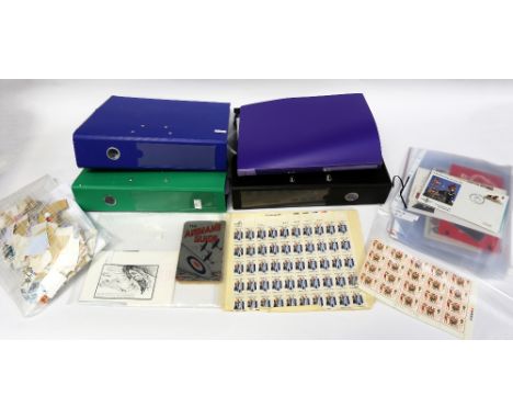 Large worldwide collection&nbsp; of stamps in 4 ring binders and on paper.&nbsp; A few early GB and Channel Islands presentat