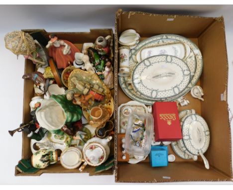 A collection of early to late 20th Century porcelain to include Beswick, Coalport, Royal Albert, early 20th Century dinner wa