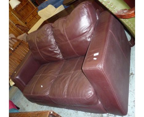 Leather 2 seat sofa