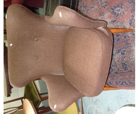 Ercol style upholstered easy chair