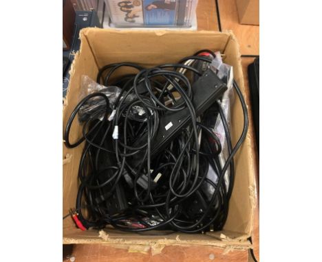 Quantity of hifi cables and various power cords - Please note that this item has not been tested therefore is sold as seen (s