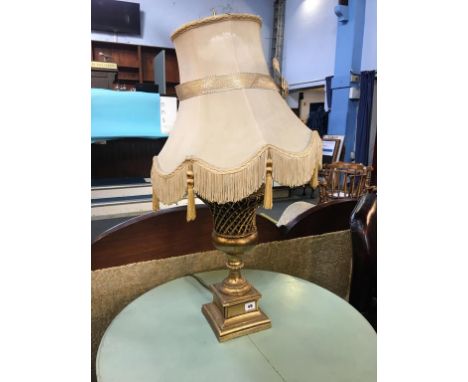 Gilded table lamp