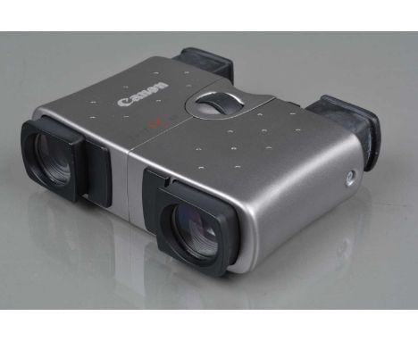 A Pair of Canon 7x17 FC 6.5° Compact Binoculars, body VG, elements VG, in Canon soft case