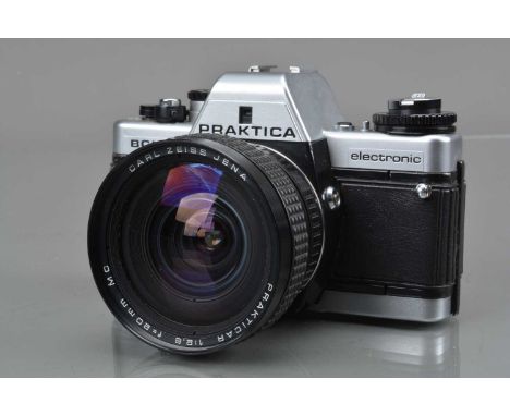 A Praktica BCX Electronic SLR Camera, shutter working, meter responsive, camera responsive in auto, self timer working, body 