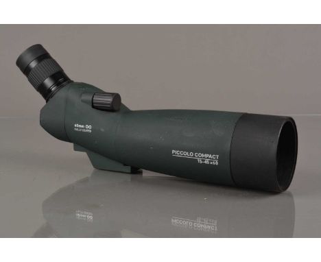 An Opticron Piccolo Compact 60mm OG Fully Coated Spotting Scope,  with 15x 30x 60x eyepiece, body G, some light scuffs/wear, 