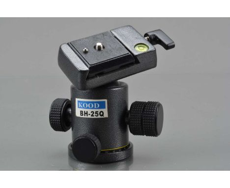 A Kood BH-25Q Tripod Head, all moves freely, with quick release plate, VG