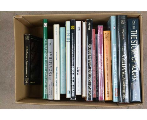 Camera History Books, titles include The Story of Kodak by D Collins, The Illustrated History of the Camera by M Auer, Kodak 
