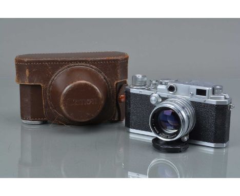 A Canon IID 2 Rangefinder camera, Canon Camera Company Japan, serial no 212494, shutter working,  rangefinder functions, body