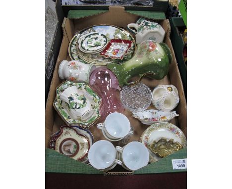 Masons Chartreuse Pattern Ceramic Wear, including trays,plate, jug, Noritake six cup and saucer set, with various other ceram