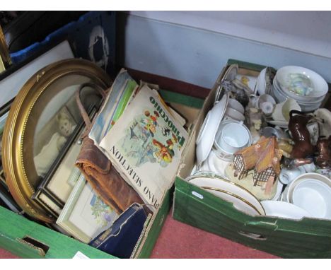 Paragon Ware "Belinda" Coffee Cup Saucers, sheet music, prints etc:- Two Boxes.