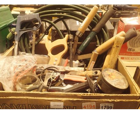 A large selection of tools including some gardening tools, locks screws, nails etc. Not available for in-house P&amp;P, conta