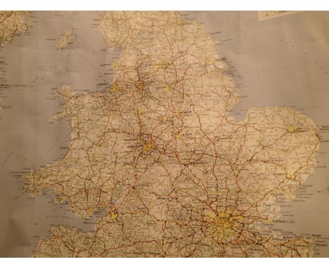 Ordnance Survey geographical UK wall map new in packaging. Not available for in-house P&amp;P, contact Paul O'Hea at Mailboxe