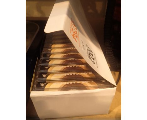 Box of ten new old stock C90 cassette tapes. P&amp;P Group 1 (£14+VAT for the first lot and £1+VAT for subsequent lots) 