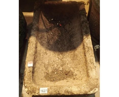Large rectangular stoneware trough. Not available for in-house P&amp;P, contact Paul O'Hea at Mailboxes on 01925 659133 