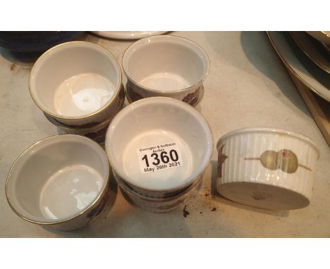 Eight Royal Worcester ramekin dishes. Not available for in-house P&amp;P, contact Paul O'Hea at Mailboxes on 01925 659133 